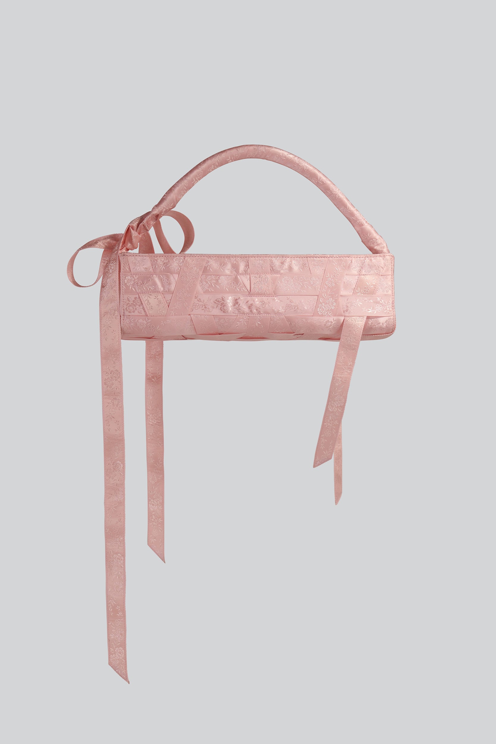 RIBBON BAG IN FLORAL PINK