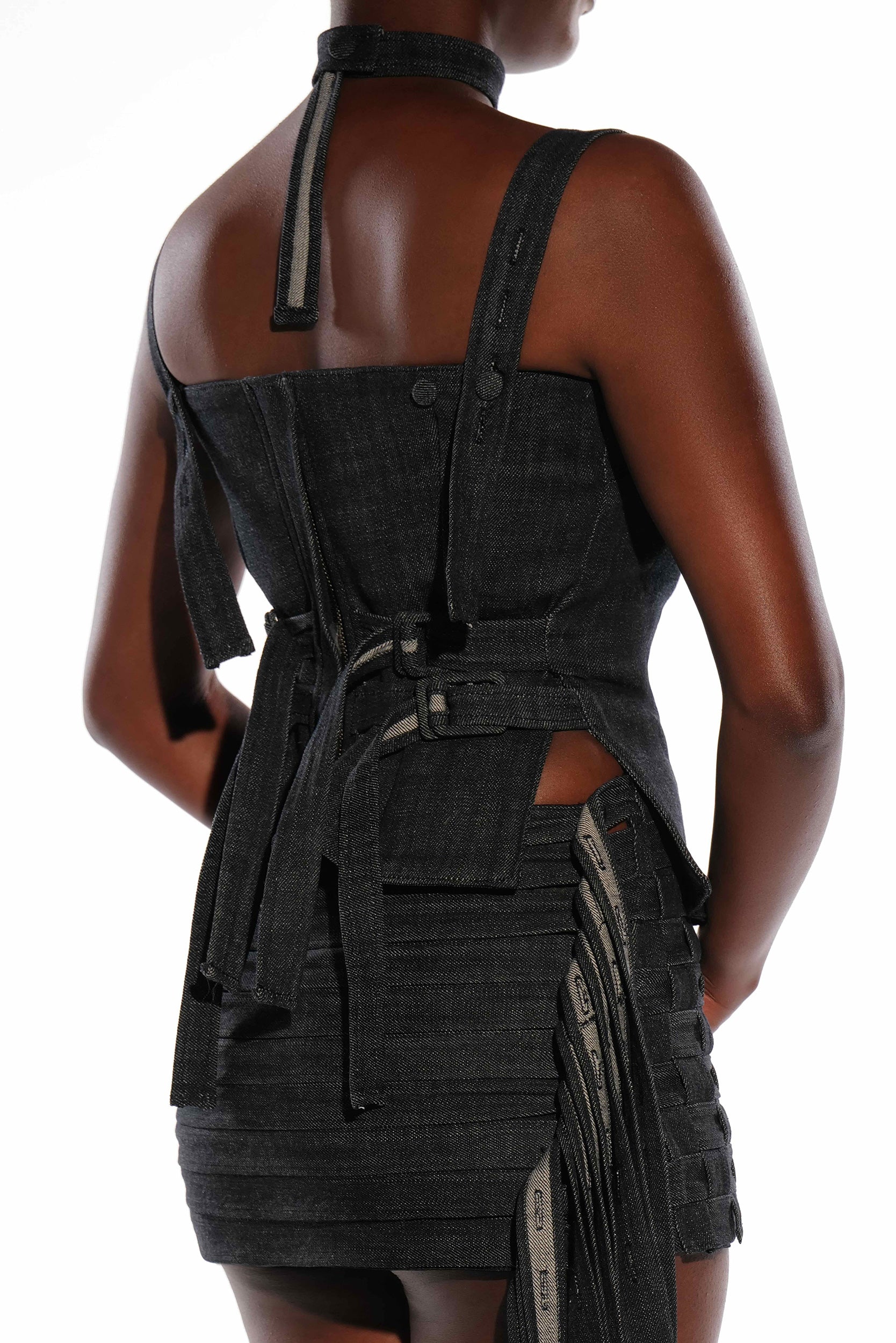 DENIM BUSTIER