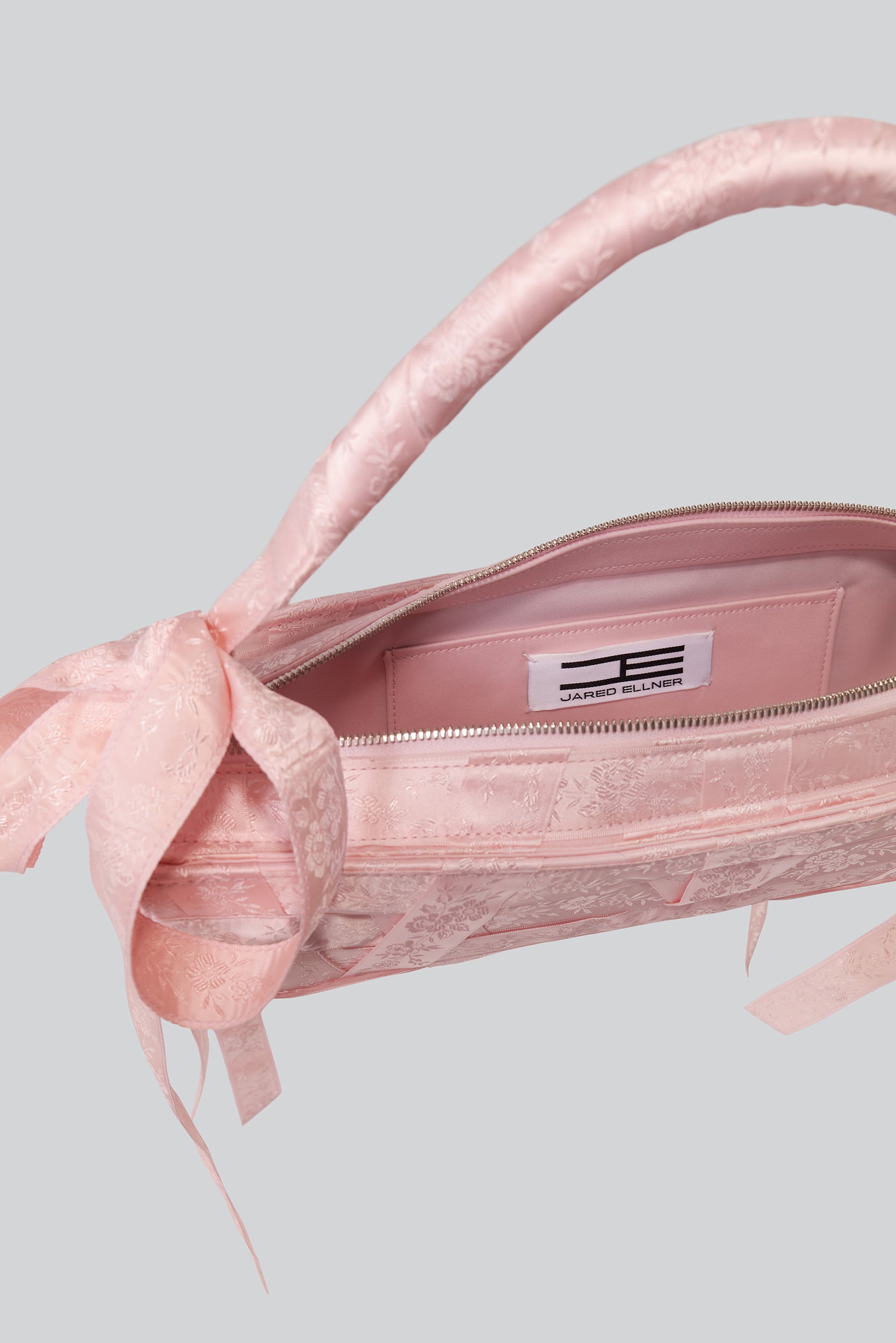 RIBBON BAG IN FLORAL PINK