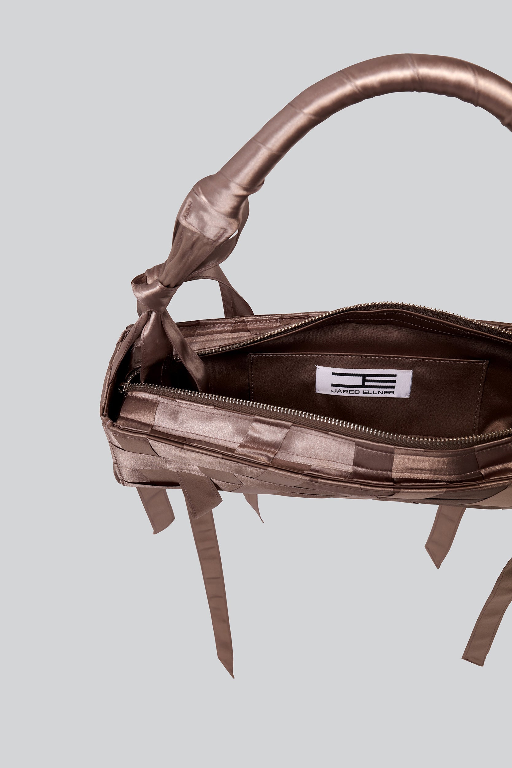 RIBBON BAG IN BROWN