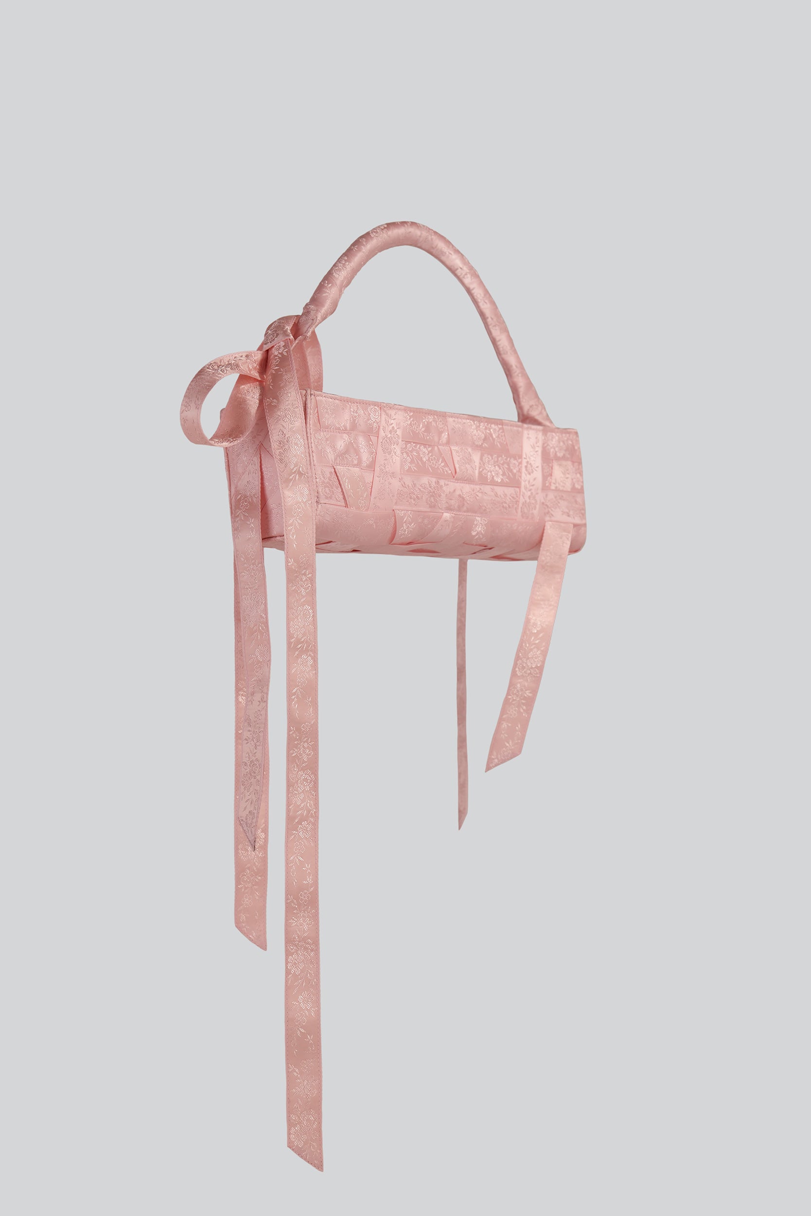 RIBBON BAG IN FLORAL PINK