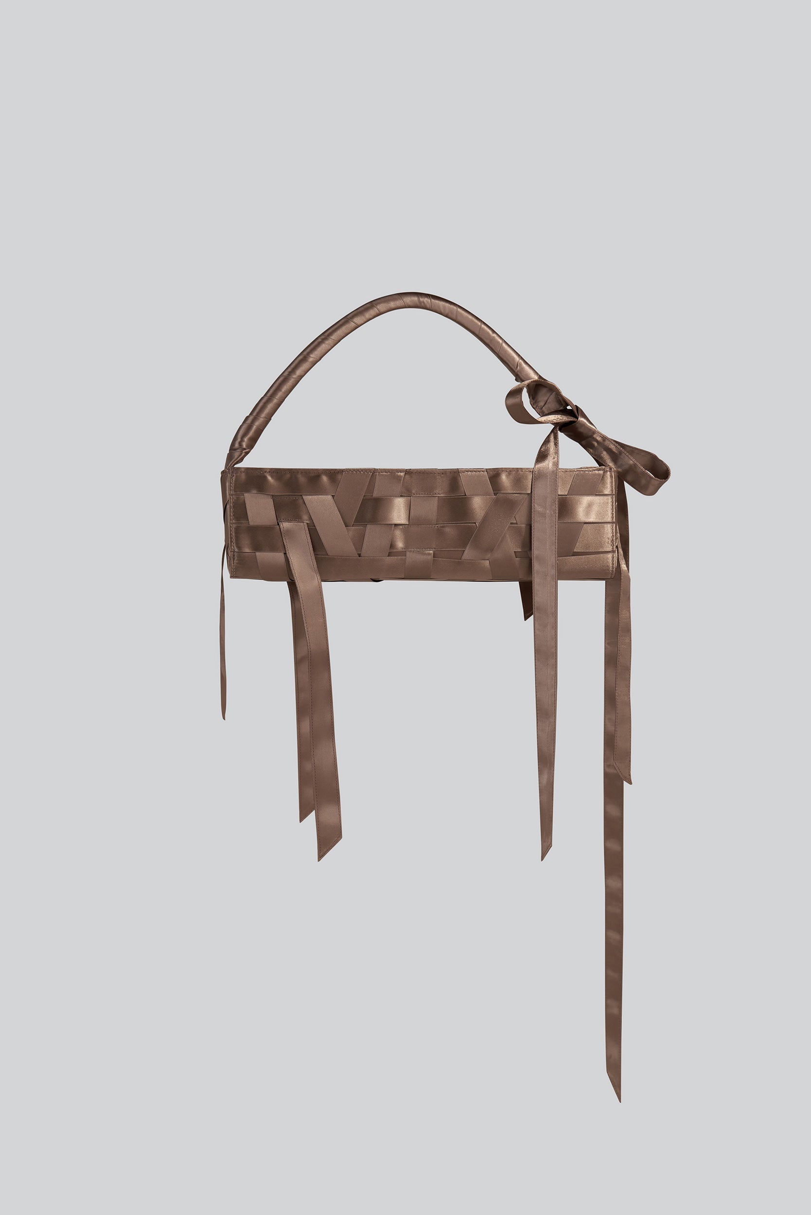 RIBBON BAG IN BROWN